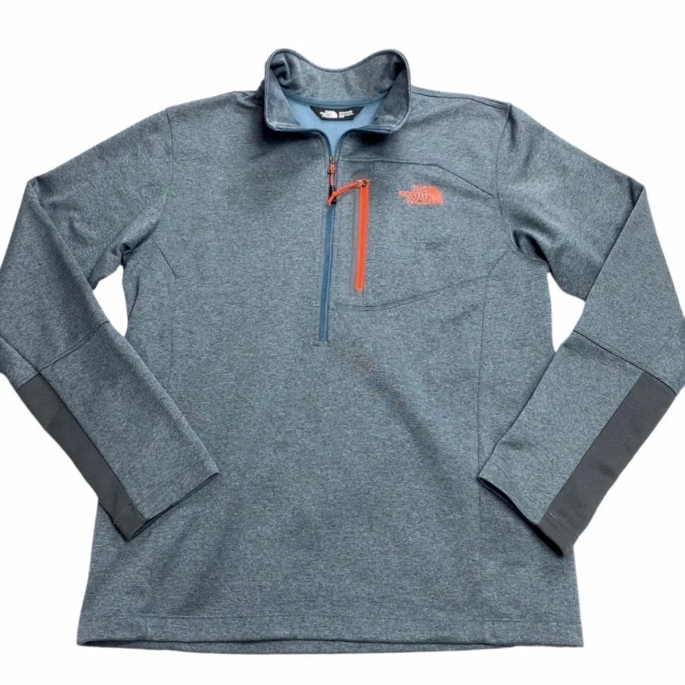 THE North Face Canyonlands 1/2 Zip Fleece Top in Blue Gray